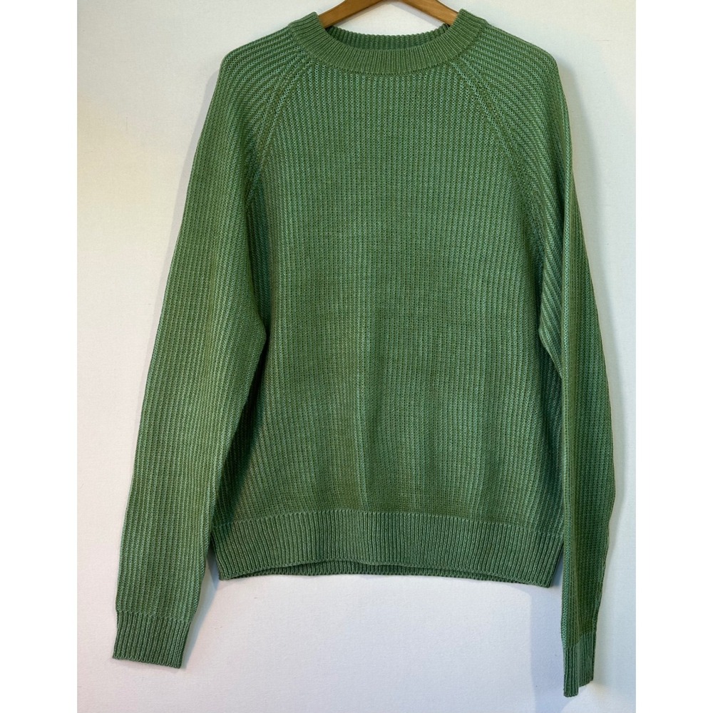 Collusion Ribbed Knit Pullover Sweater Mens 2XL Green Excellent